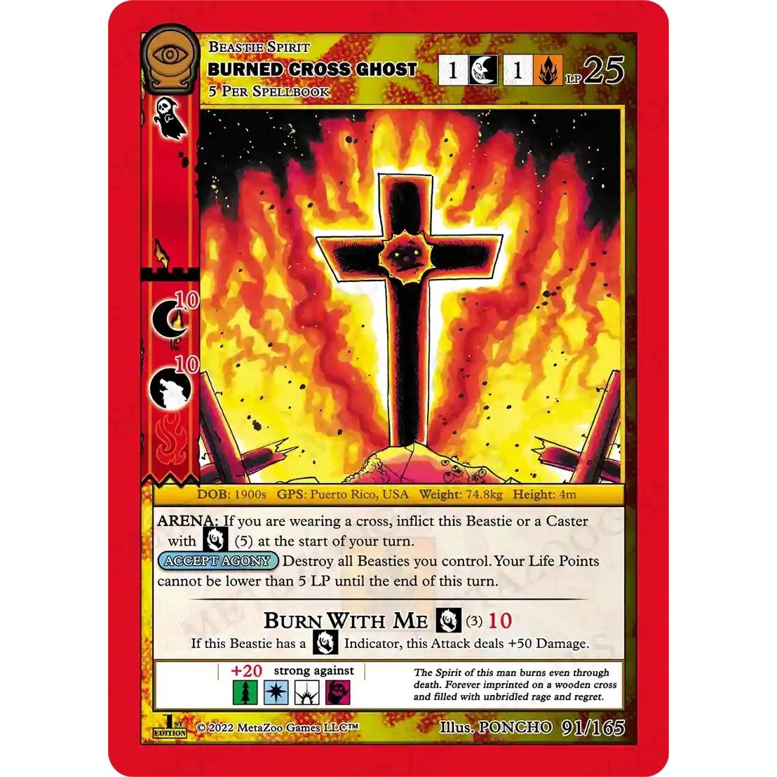 Image for Burned Cross Ghost (91/165) (SCE1E) - MetaZoo
