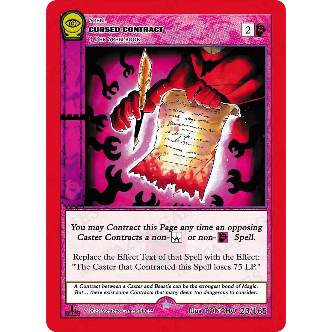 Image for Cursed Contract (23/165) (SCE1E) - MetaZoo
