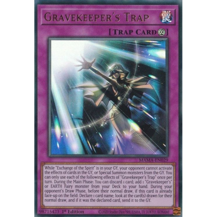 Image for Gravekeeper's Trap (MAMA-EN029) (MAMA) - YuGiOh