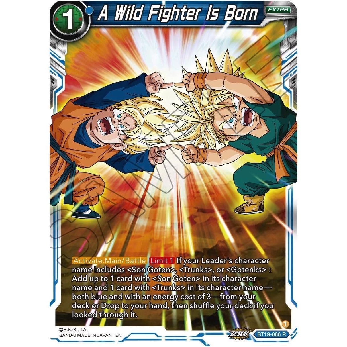 Image for A Wild Fighter Is Born (BT19-066) (DBS-B19) - Dragon Ball Super: Masters