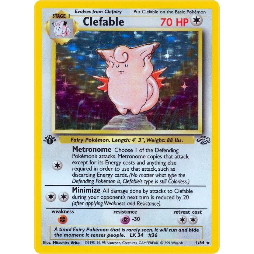 Image for Clefable (1) (01/64) (JU) - Pokemon