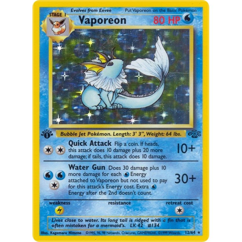 Image for Vaporeon (12) (12/64) (JU) - Pokemon