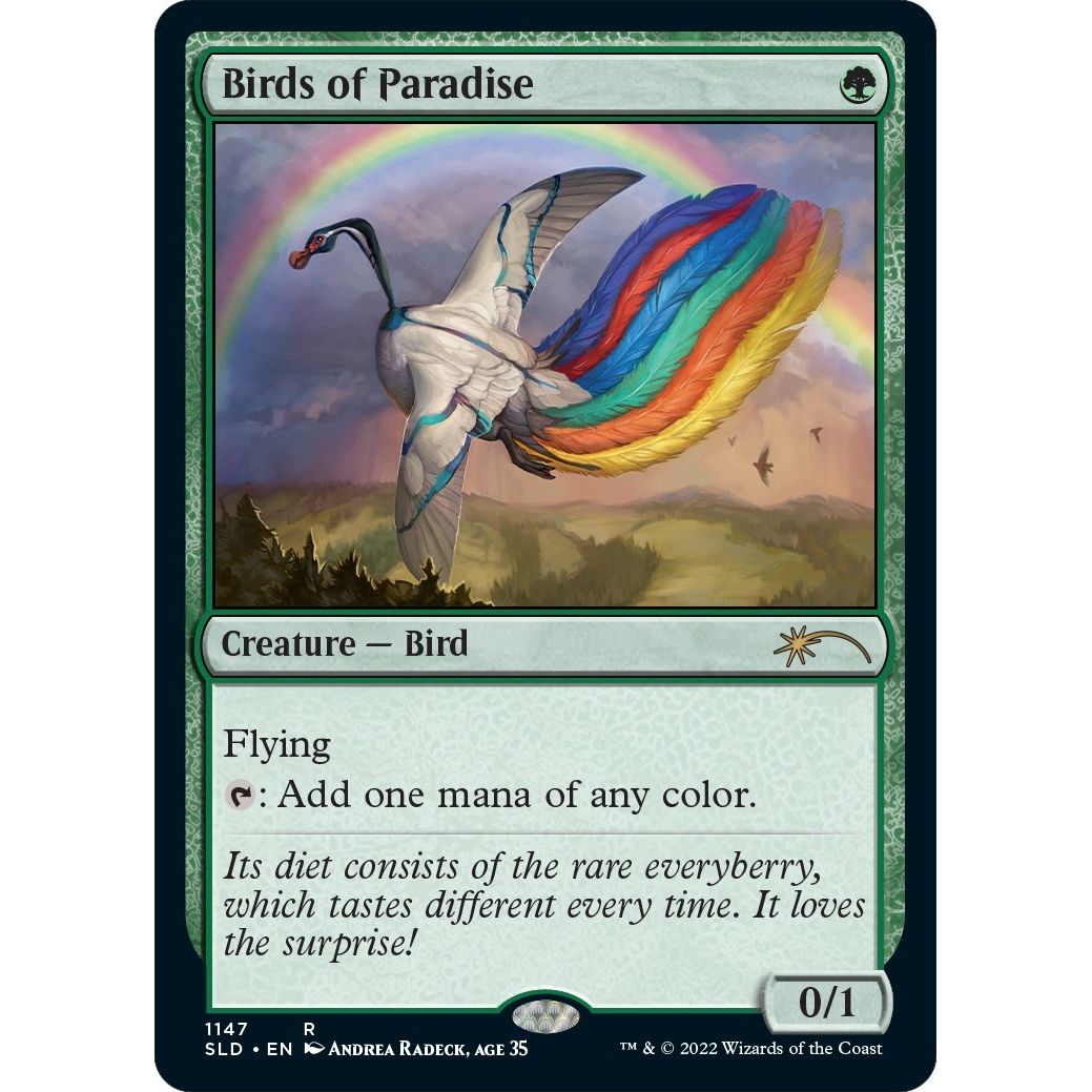Image for Birds of Paradise (1147) (1147) (SLD) - Magic: The Gathering