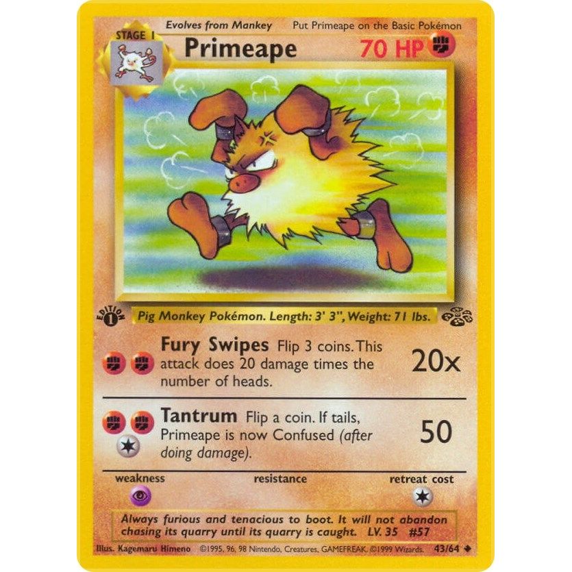 Image for Primeape (43/64) (JU) - Pokemon