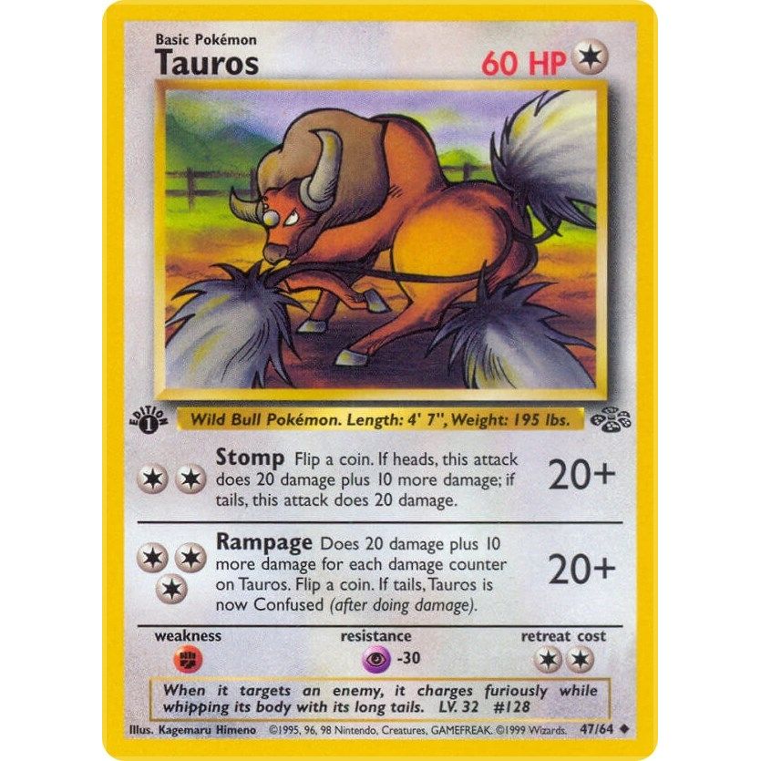 Image for Tauros (47/64) (JU) - Pokemon