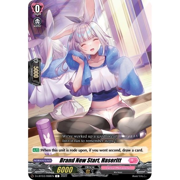 Image for Brand New Start, Haseritt (D-LBT03/098EN) (D-LBT03) - Cardfight Vanguard