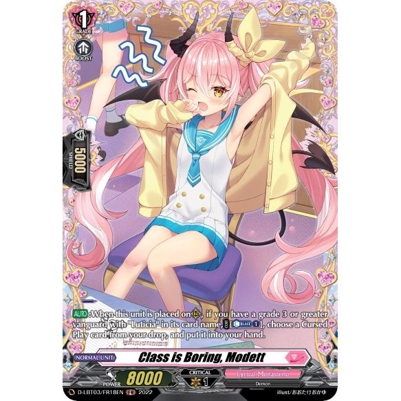 Image for Class is Boring, Modett (FR) (D-LBT03/FR18EN) (D-LBT03) - Cardfight Vanguard
