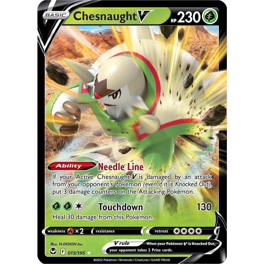 Image for Chesnaught V (015/195) (SWSH12) - Pokemon