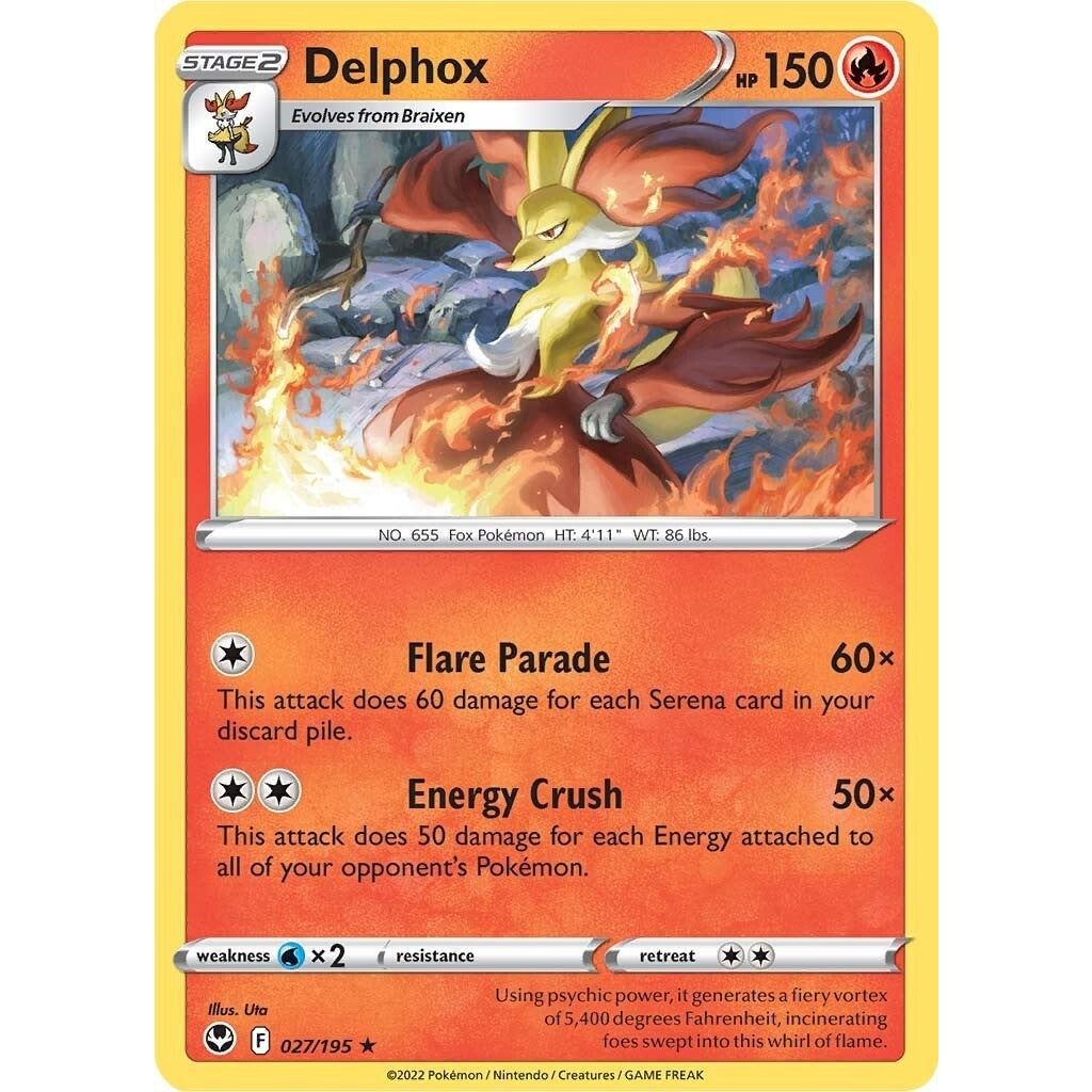 Image for Delphox (027/195) (SWSH12) - Pokemon