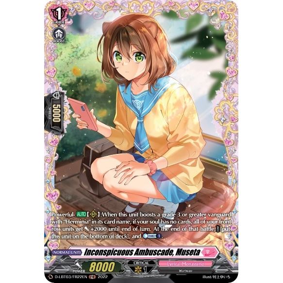 Image for Inconspicuous Ambuscade, Museta (FR) (D-LBT03/FR22EN) (D-LBT03) - Cardfight Vanguard