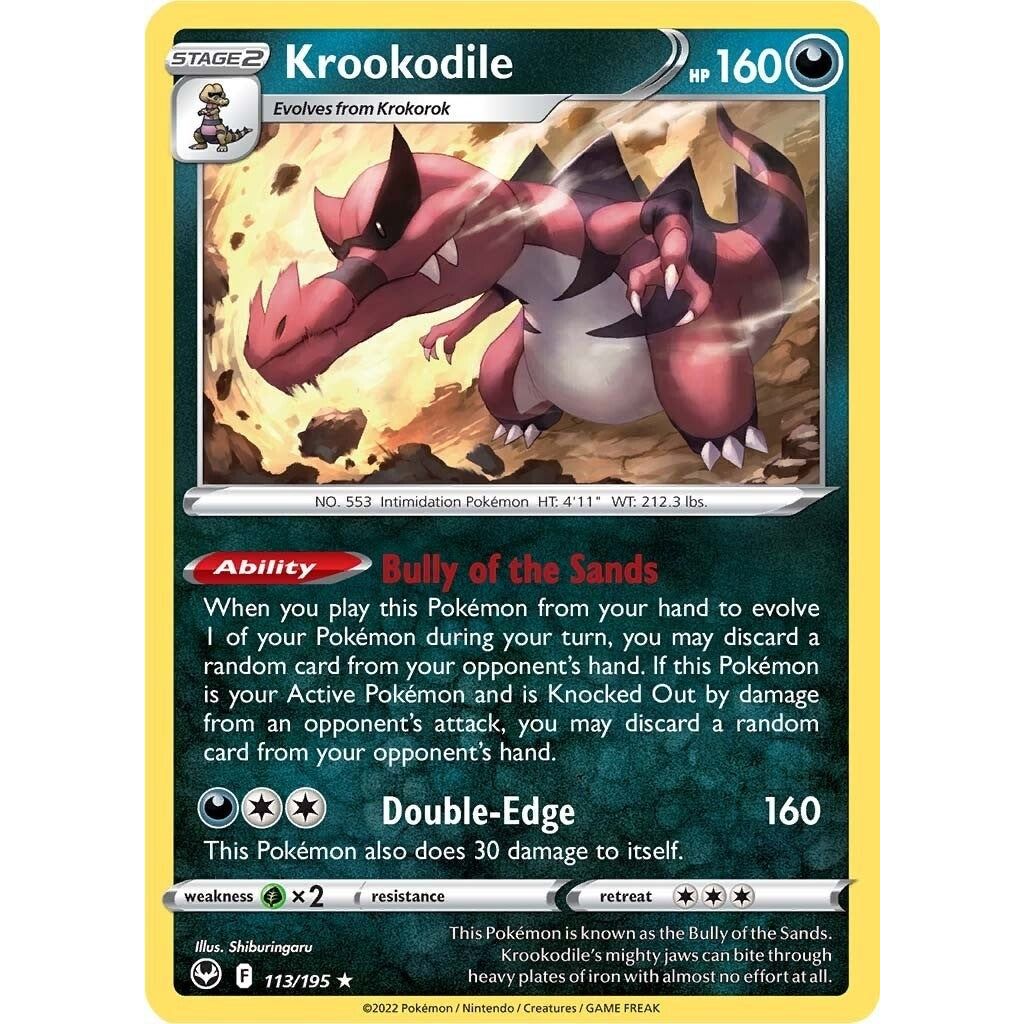 Image for Krookodile (113/195) (SWSH12) - Pokemon