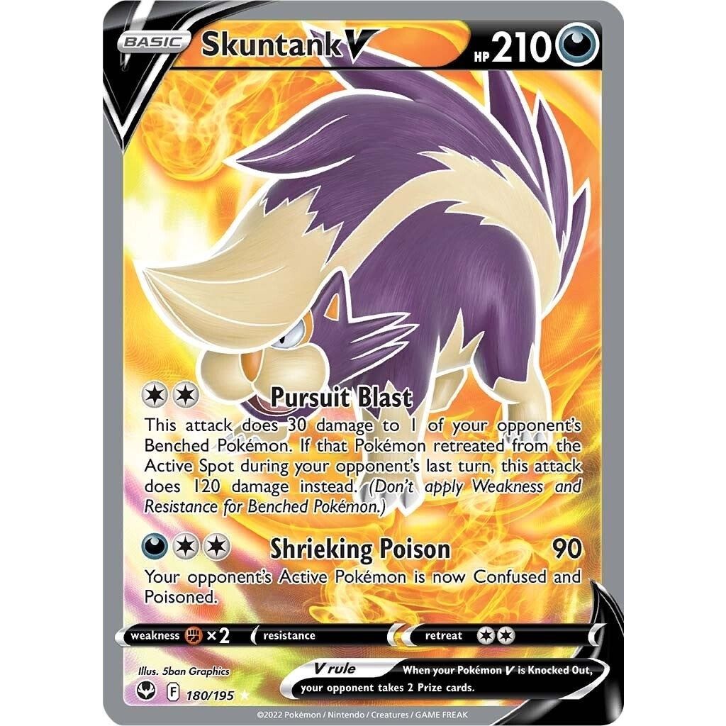 Image for Skuntank V (Full Art) (180/195) (SWSH12) - Pokemon