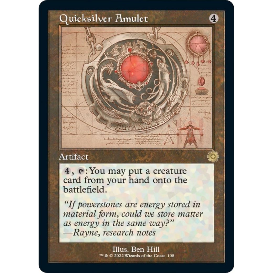 Image for Quicksilver Amulet (Schematic) (108) (BRR) - Magic: The Gathering
