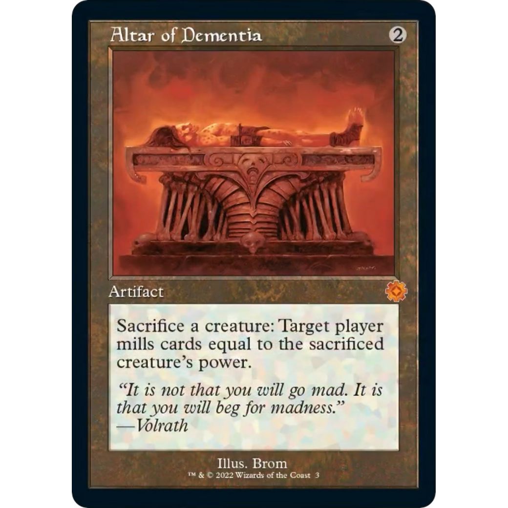 Image for Altar of Dementia (3) (BRR) - Magic: The Gathering