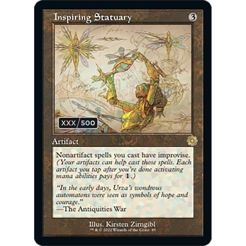 Image for Inspiring Statuary (Schematic) (Serial Numbered) (85) (BRR) - Magic: The Gathering