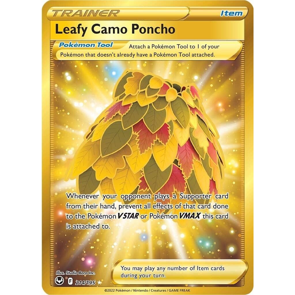 Image for Leafy Camo Poncho (Secret) (214/195) (SWSH12) - Pokemon