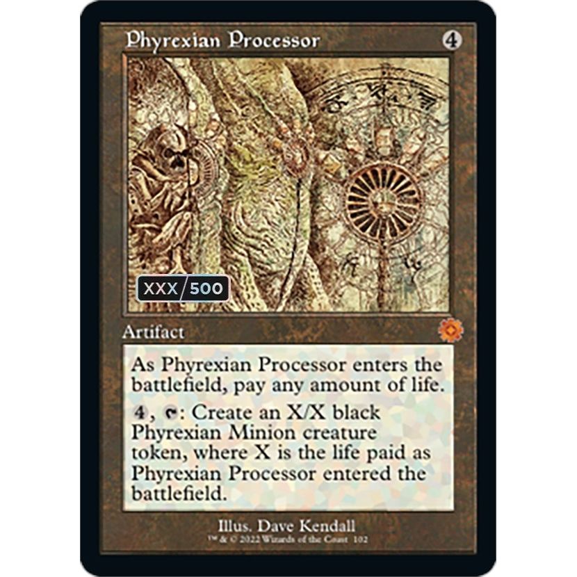 Image for Phyrexian Processor (Schematic) (Serial Numbered) (102) (BRR) - Magic: The Gathering