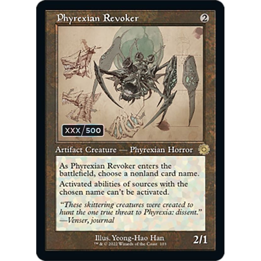 Image for Phyrexian Revoker (Schematic) (Serial Numbered) (103) (BRR) - Magic: The Gathering