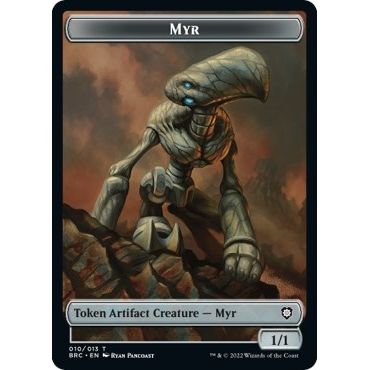 Image for Myr // Powerstone Double-Sided Token (10 // 7) (BRC) - Magic: The Gathering