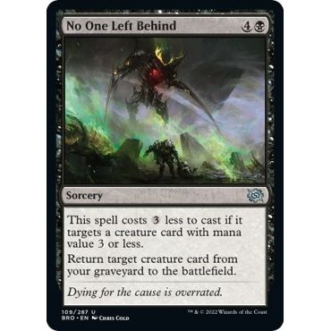 Image for No One Left Behind (109) (BRO) - Magic: The Gathering