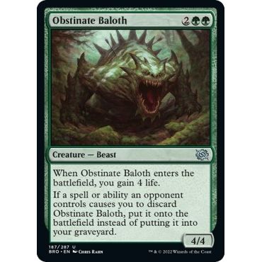 Image for Obstinate Baloth (187) (BRO) - Magic: The Gathering