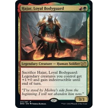 Image for Hajar, Loyal Bodyguard (211) (BRO) - Magic: The Gathering