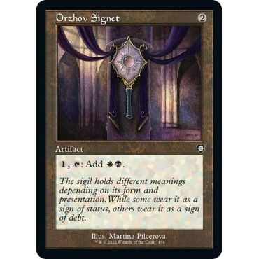 Image for Orzhov Signet (Retro Frame) (154) (BRC) - Magic: The Gathering