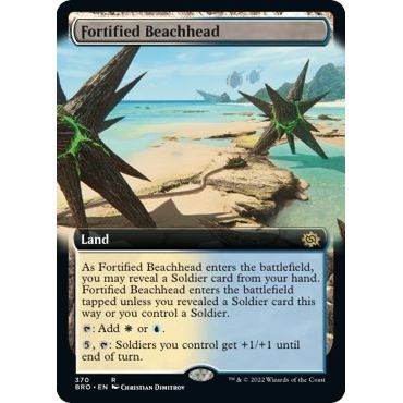 Image for Fortified Beachhead (Extended Art) (370) (BRO) - Magic: The Gathering
