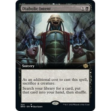 Image for Diabolic Intent (Extended Art) (324) (BRO) - Magic: The Gathering