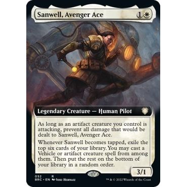 Image for Sanwell, Avenger Ace (Extended Art) (52) (BRC) - Magic: The Gathering