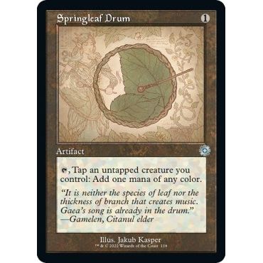 Image for Springleaf Drum (Schematic) (118) (BRR) - Magic: The Gathering