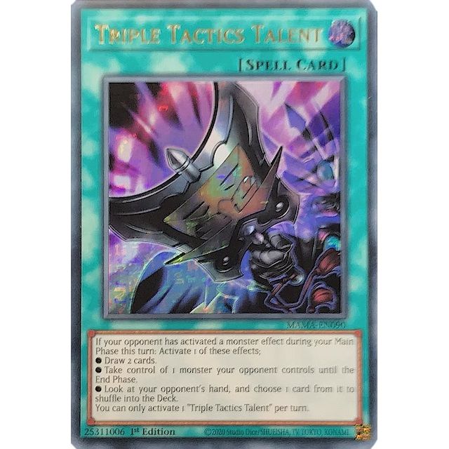 Image for Triple Tactics Talent (Ultra Pharaoh's Rare) (MAMA-EN090) (MAMA) - YuGiOh
