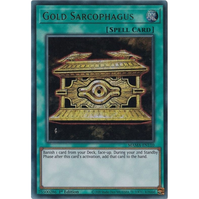 Image for Gold Sarcophagus (Ultra Pharaoh's Rare) (MAMA-EN110) (MAMA) - YuGiOh