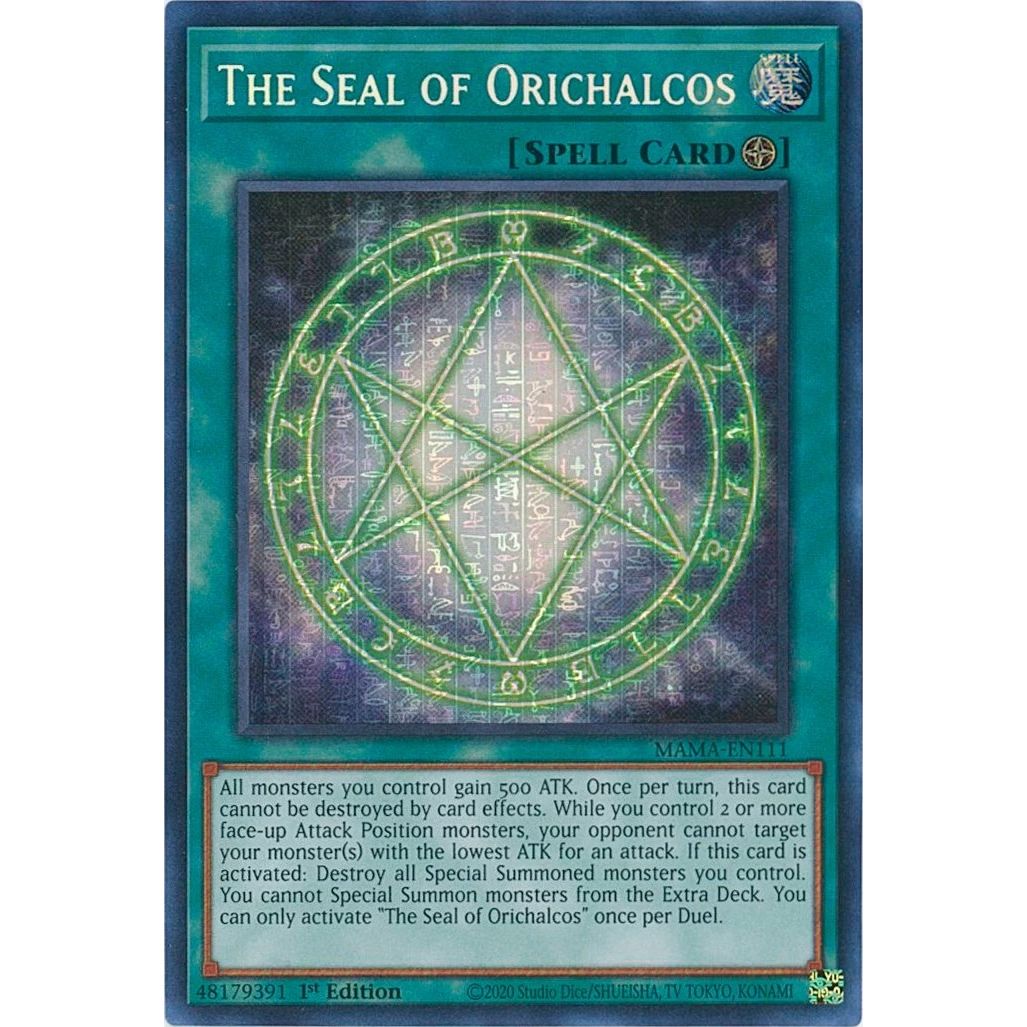 Image for The Seal of Orichalcos (Ultra Pharaoh's Rare) (MAMA-EN111) (MAMA) - YuGiOh