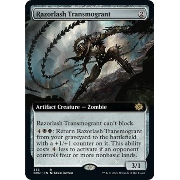 Image for Razorlash Transmogrant (Extended Art) (333) (BRO) - Magic: The Gathering