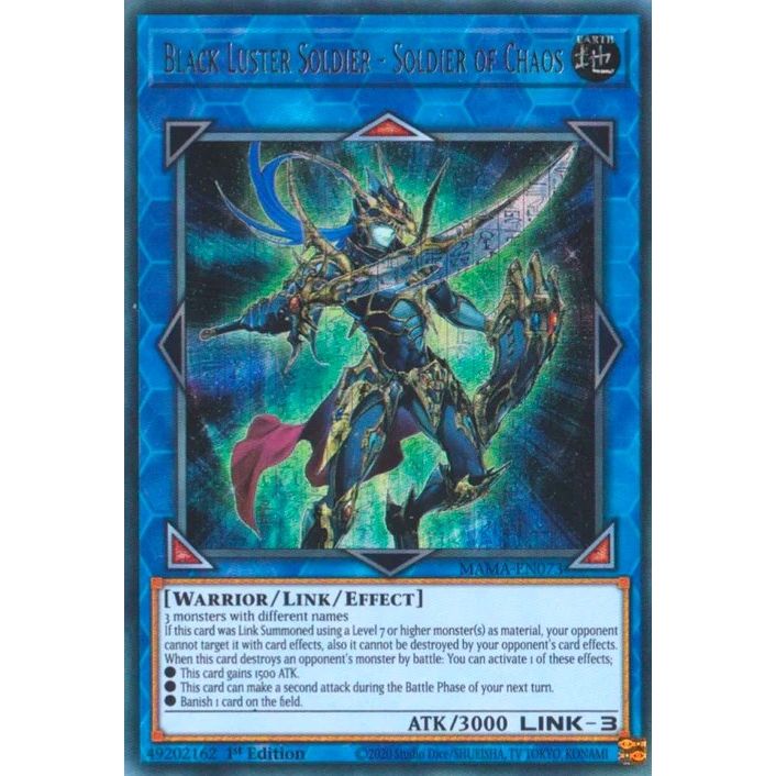 Image for Black Luster Soldier - Soldier of Chaos (Ultra Pharaoh's Rare) (MAMA-EN073) (MAMA) - YuGiOh
