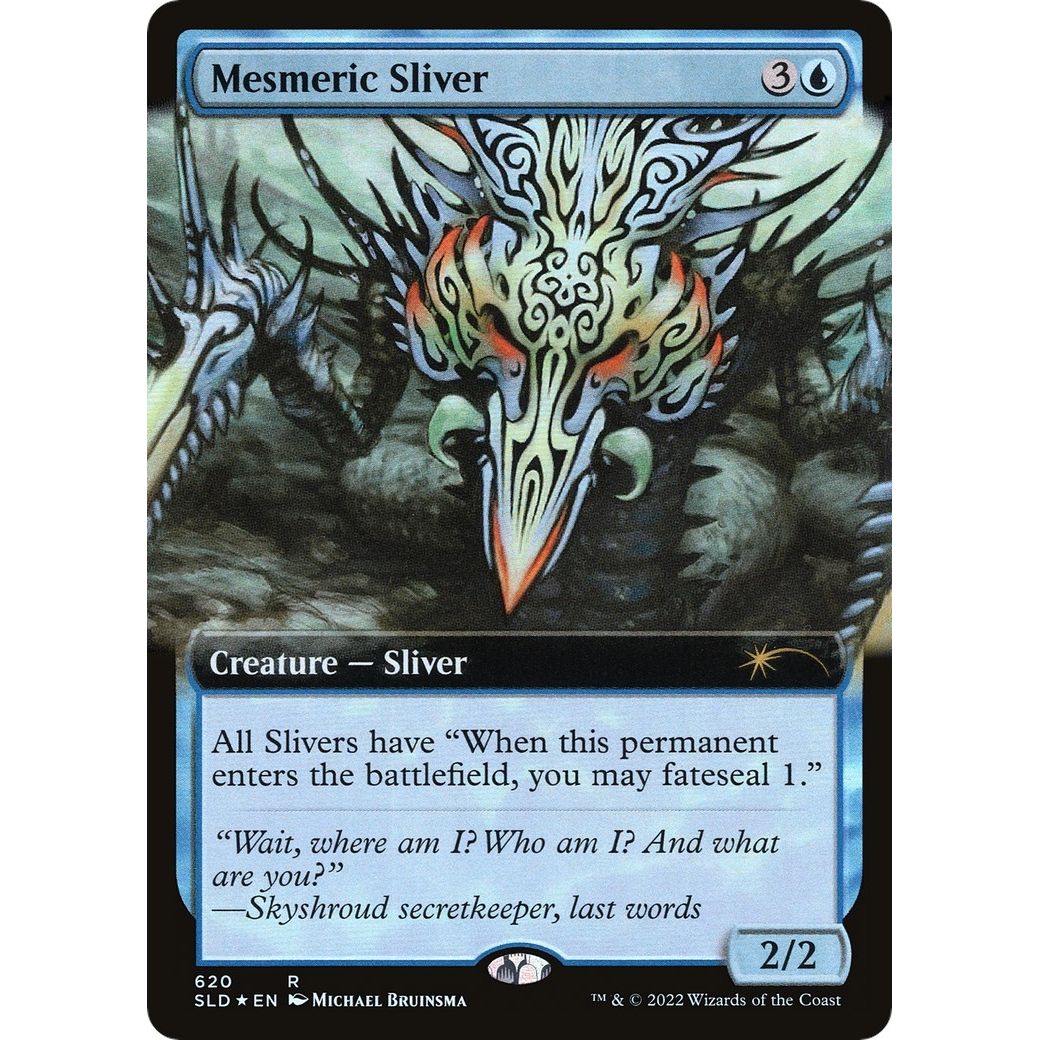 Image for Mesmeric Sliver (Extended Art) (620) (SLD) - Magic: The Gathering