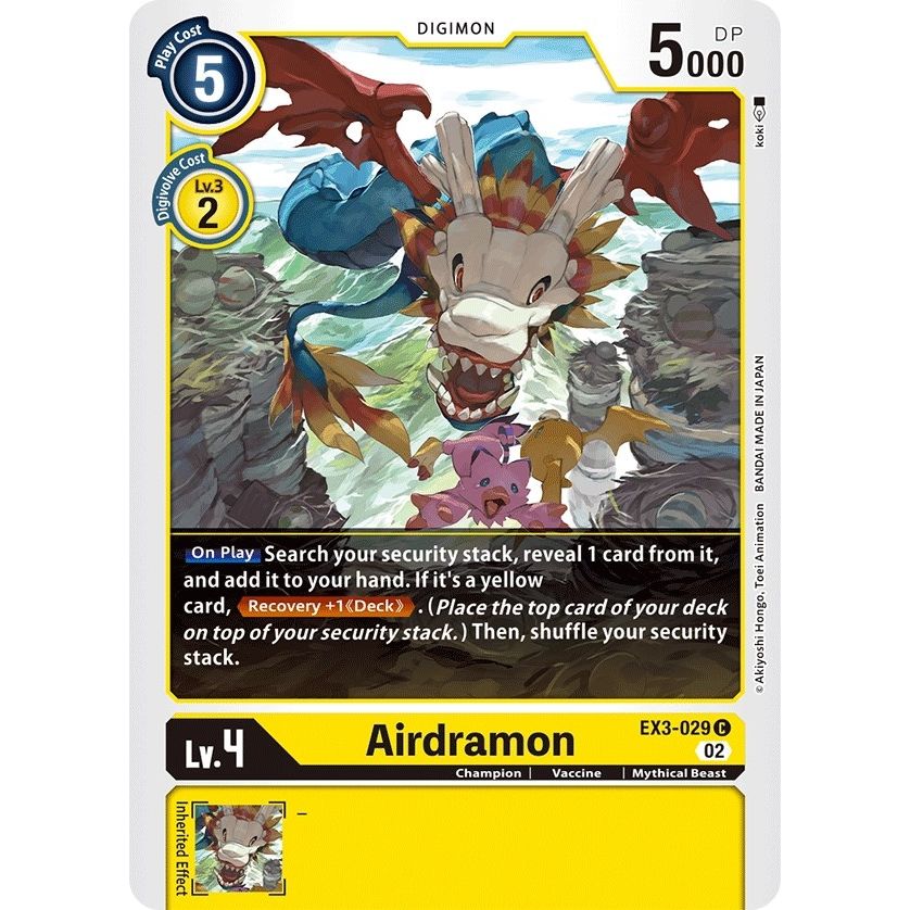 Image for Airdramon (EX3-029 C) (EX03) - Digimon Card Game
