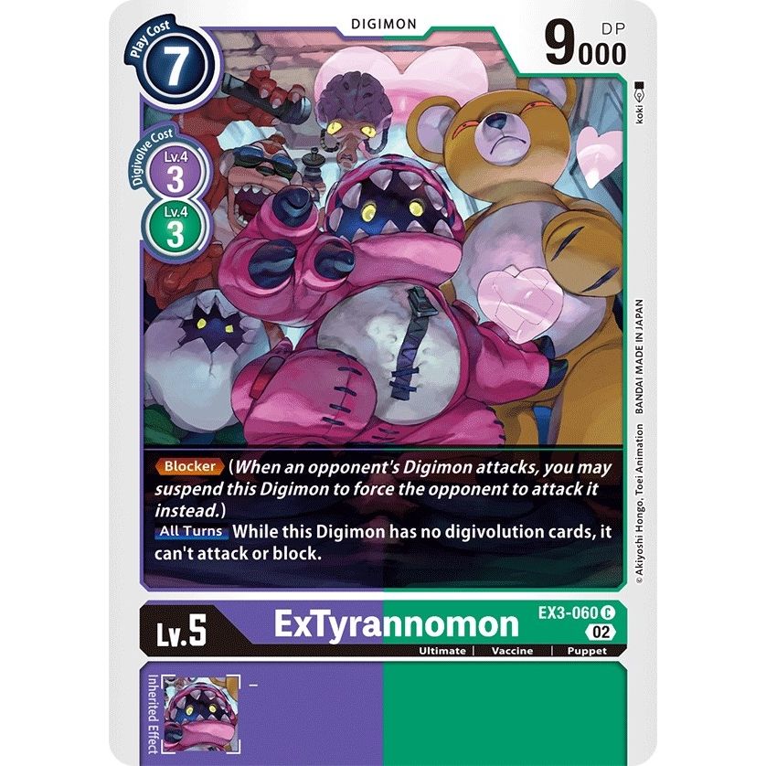 Image for ExTyrannomon (EX3-060 C) (EX03) - Digimon Card Game