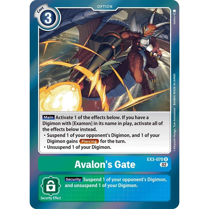 Image for Avalon's Gate (EX3-070 R) (EX03) - Digimon Card Game