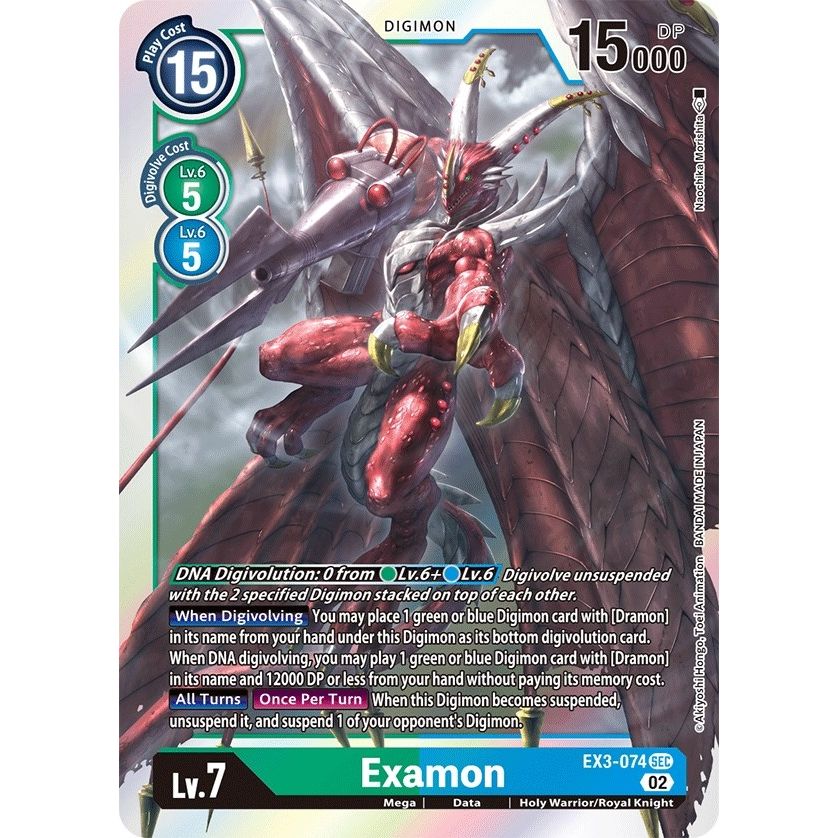 Image for Examon (EX3-074 SEC) (EX03) - Digimon Card Game