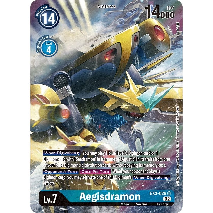 Image for Aegisdramon (Alternate Art) (EX3-026 SR) (EX03) - Digimon Card Game