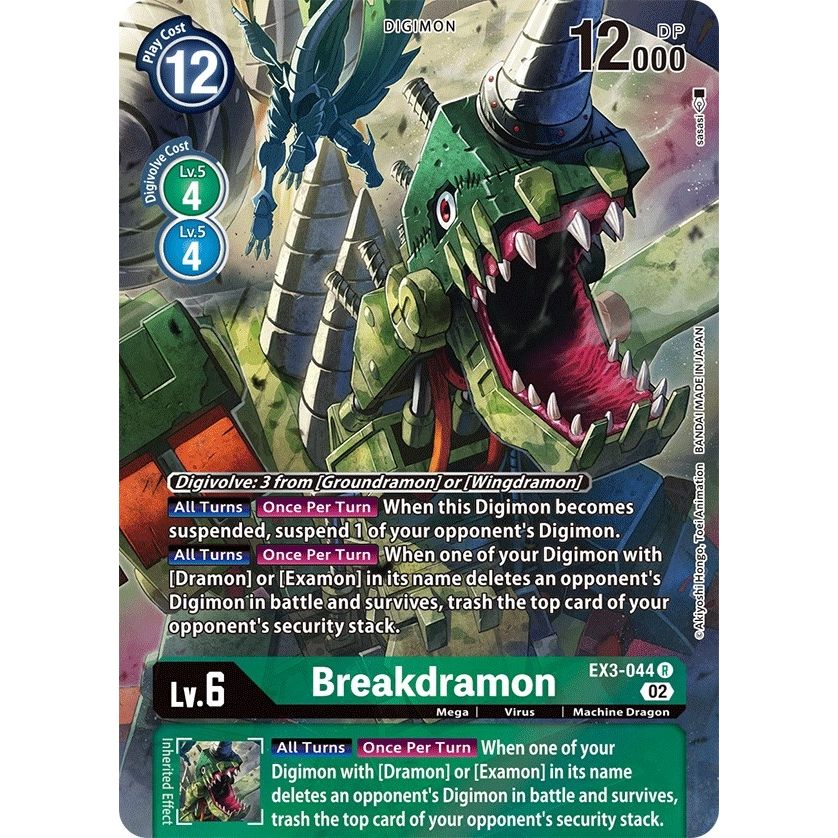 Image for Breakdramon (Alternate Art) (EX3-044 R) (EX03) - Digimon Card Game