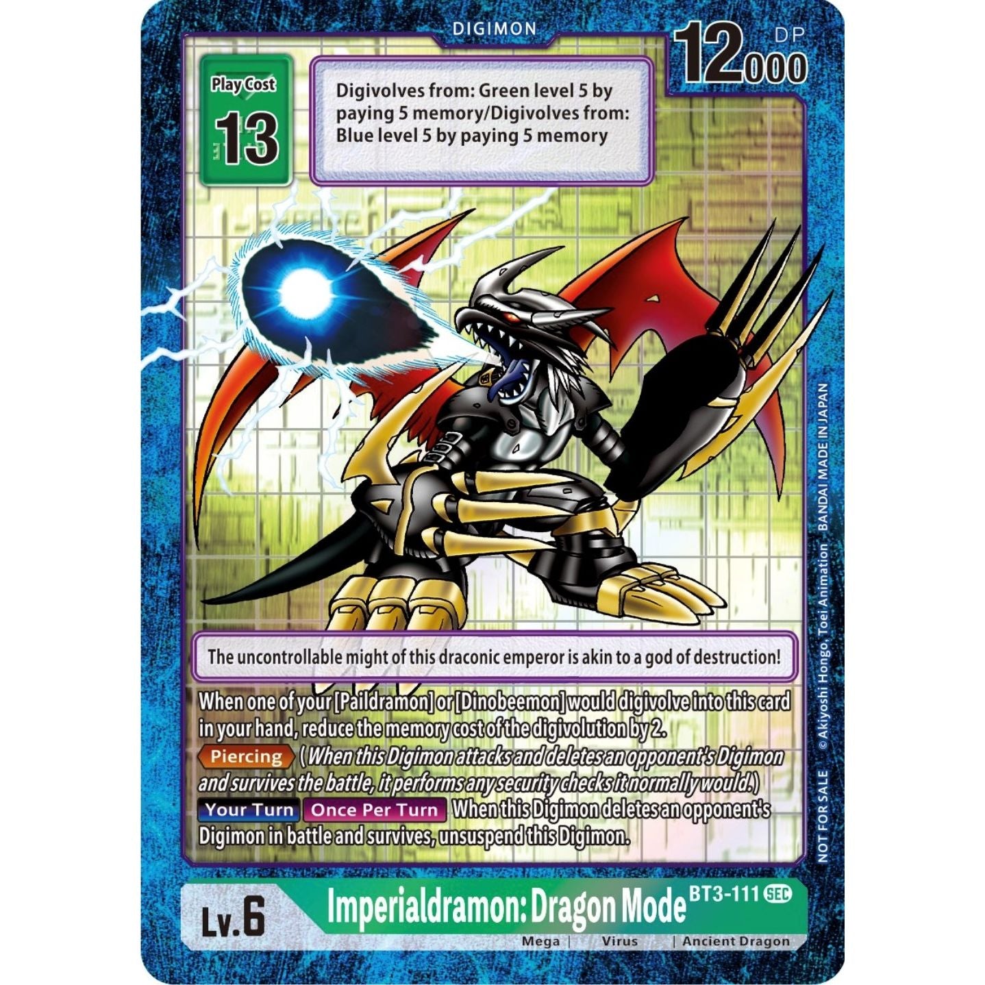 Image for Imperialdramon: Dragon Mode - BT3-111 (Alternate Art) (BT3-111 SEC) (EX03) - Digimon Card Game