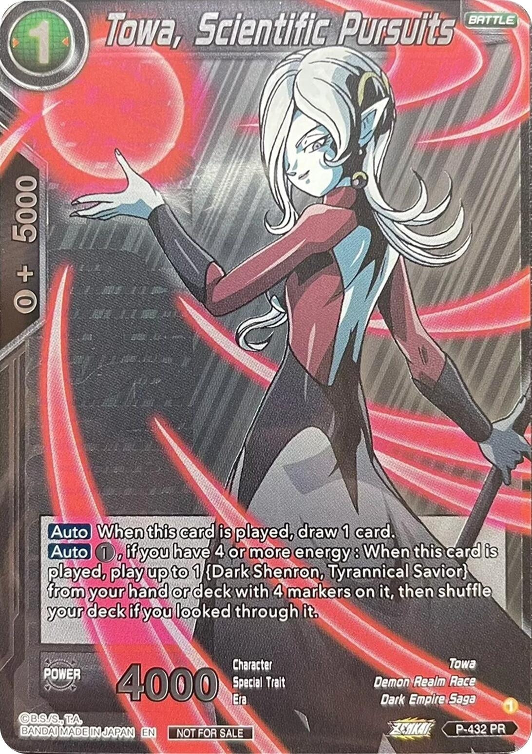 Image for Towa, Scientific Pursuits (Championship Pack 2022 Vol.3) (P-432) (TPR) - Dragon Ball Super: Masters