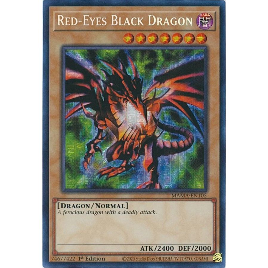 Image for Red-Eyes Black Dragon (Secret Pharaoh's Rare) (MAMA-EN105) (MAMA) - YuGiOh