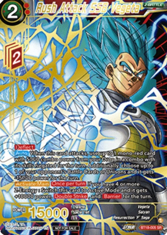 Image for Rush Attack SSB Vegeta (Zenkai Cup 2022 Top 8) (BT18-005) (TPR) - Dragon Ball Super: Masters