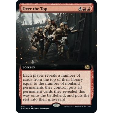 Image for Over the Top (Extended Art) (340) (BRO) - Magic: The Gathering