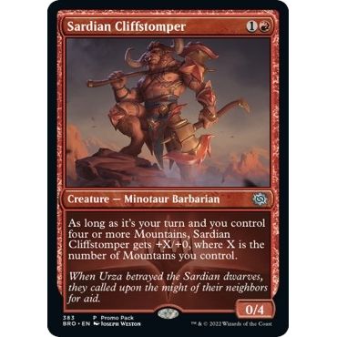 Image for Sardian Cliffstomper (383) (PPBRO) - Magic: The Gathering