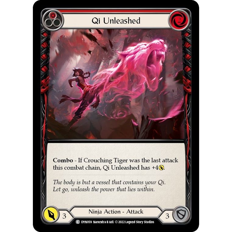 Image for Qi Unleashed (Red) (DYN059) (DYN) - Flesh and Blood TCG